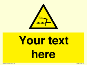 Custom warning water cannon